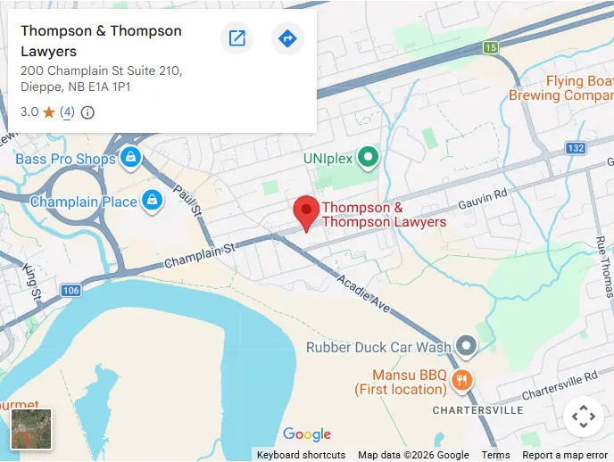 Thompson & Thompson Lawyer Map